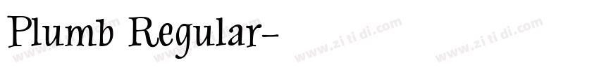Plumb Regular字体转换